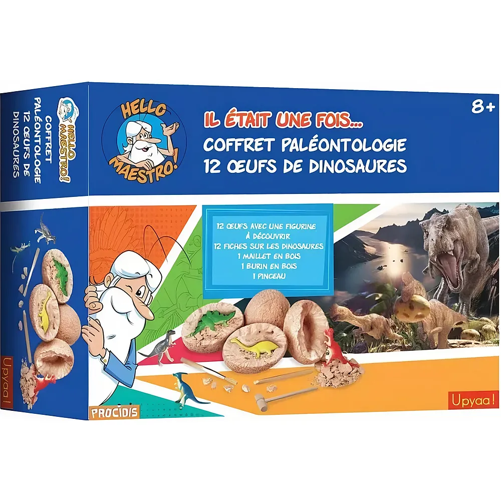 Upyaa Coffret Paleo Hello Maestro 12 ufs Dinosaures FR