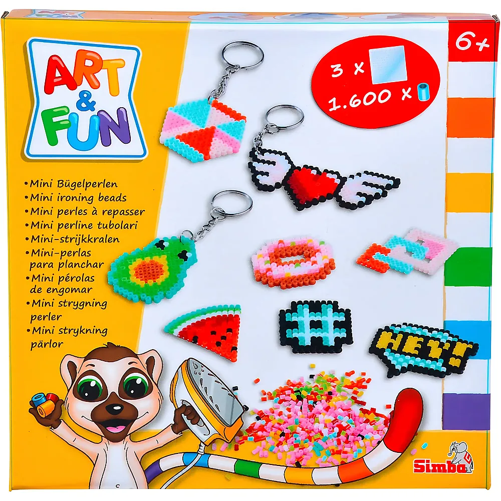 Simba Art & Fun B�gelperlen Schl�sselanh�nger - 1600 Teile