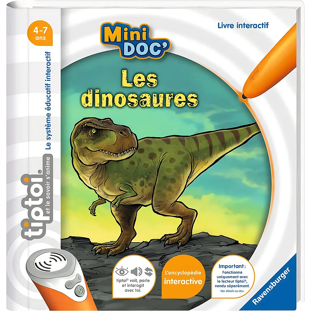 Ravensburger tiptoi Mini Doc Les dinosaur FR