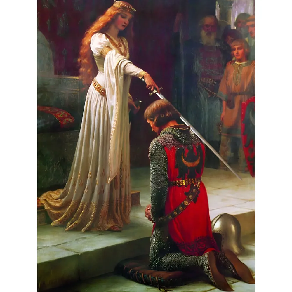 Gold Puzzle Leighton Edmund Blair The Accolade - 1000 Teile - Puzzle 1000 Teile