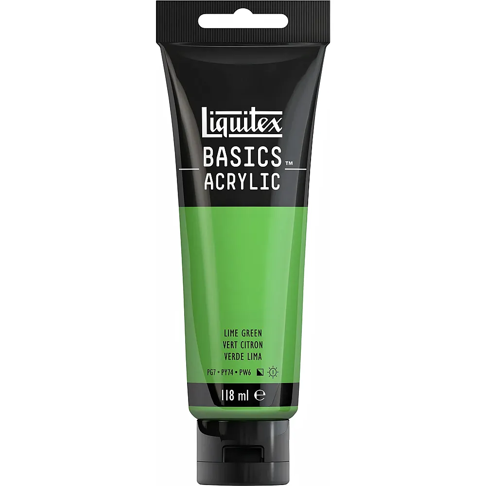 Liquitex Lqx Basics Acrylfarbe 118ml Tube Zitronengrn - Suche