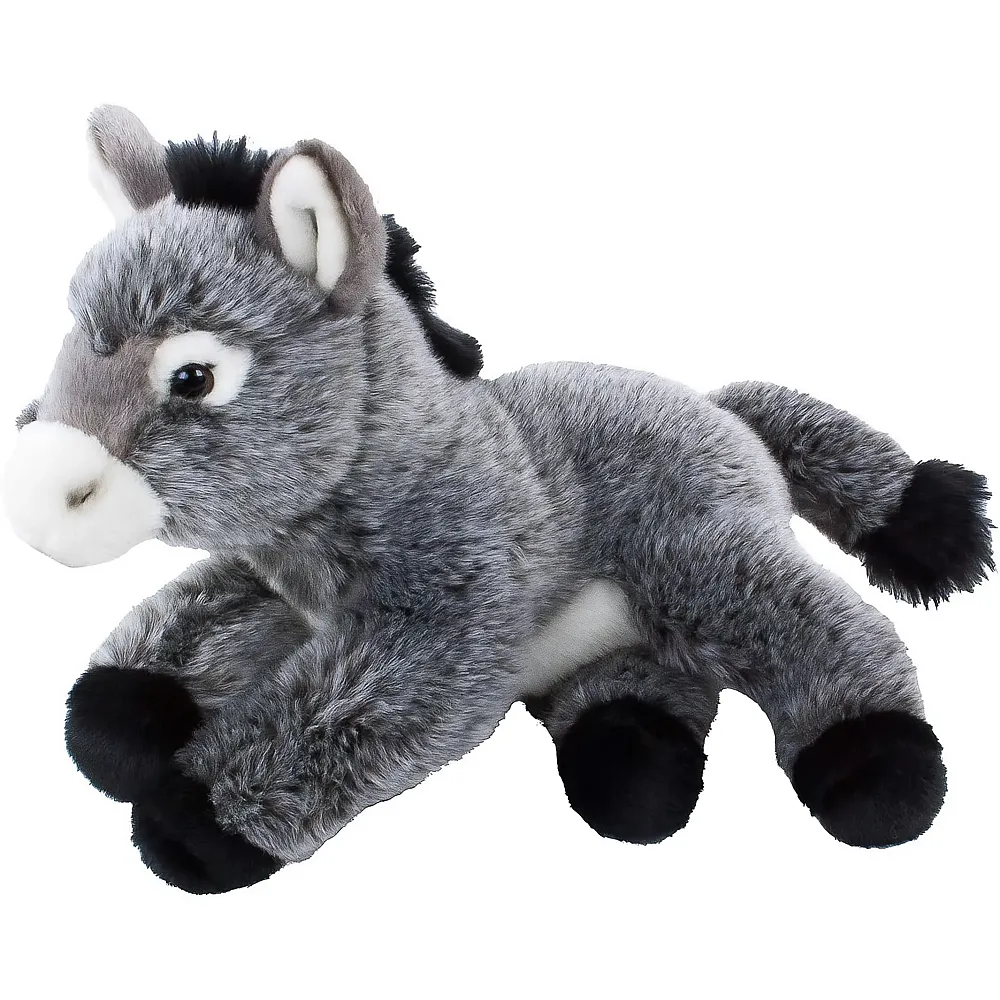meinspielzeug - Teddys Rothenburg Esel liegend - 33 cm | Bauernhoftiere Pl�sch