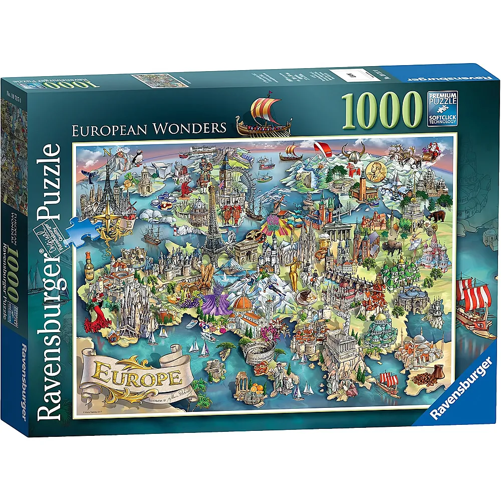 Ravensburger Puzzle Sehensw�rdigkeiten Europas - 1000 Teile