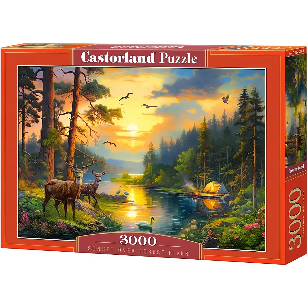 Castorland Puzzle Sonnenuntergang am Forest River 3000Teile