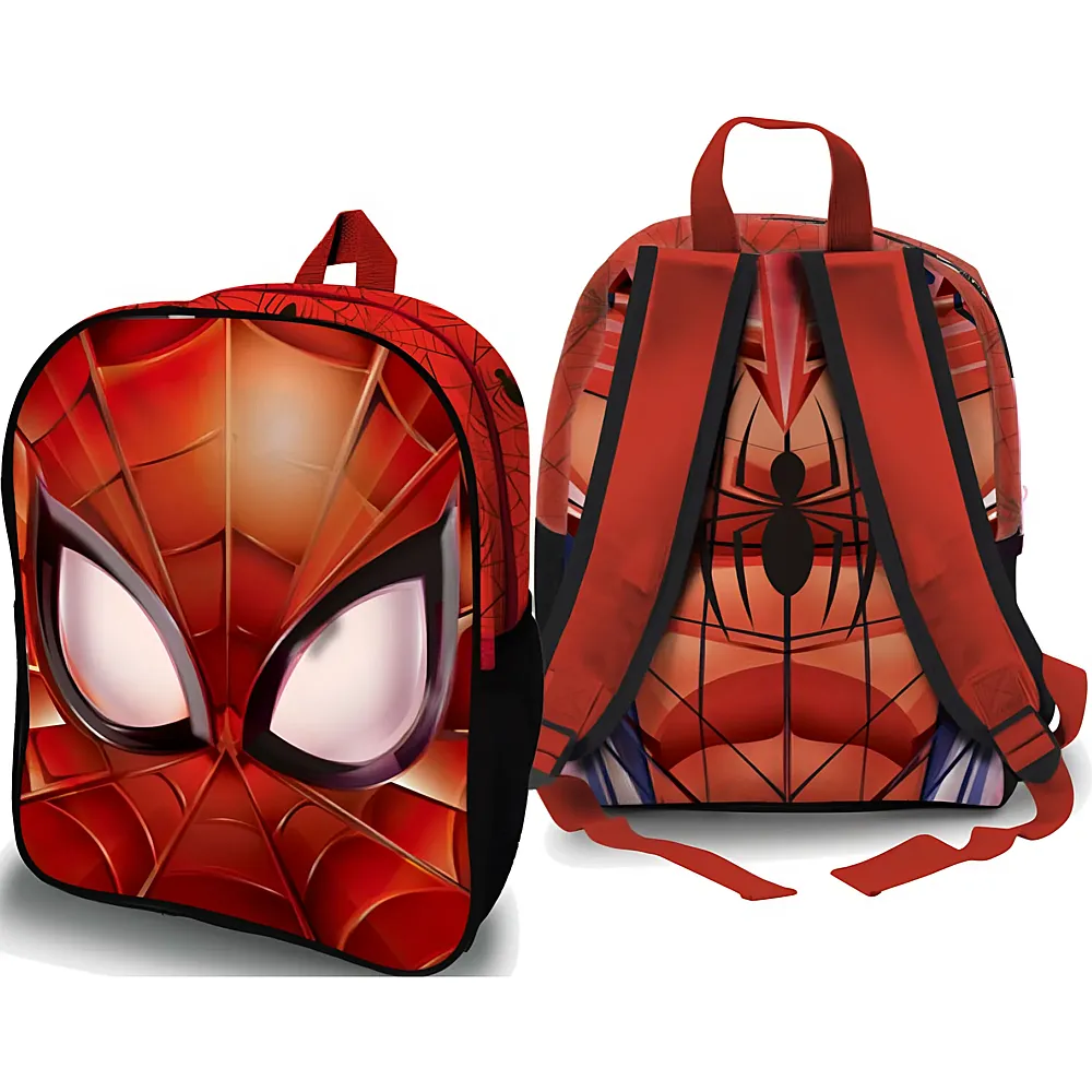 meinspielzeug - Sombo Spiderman Rucksack 3D, 25x32x10cm