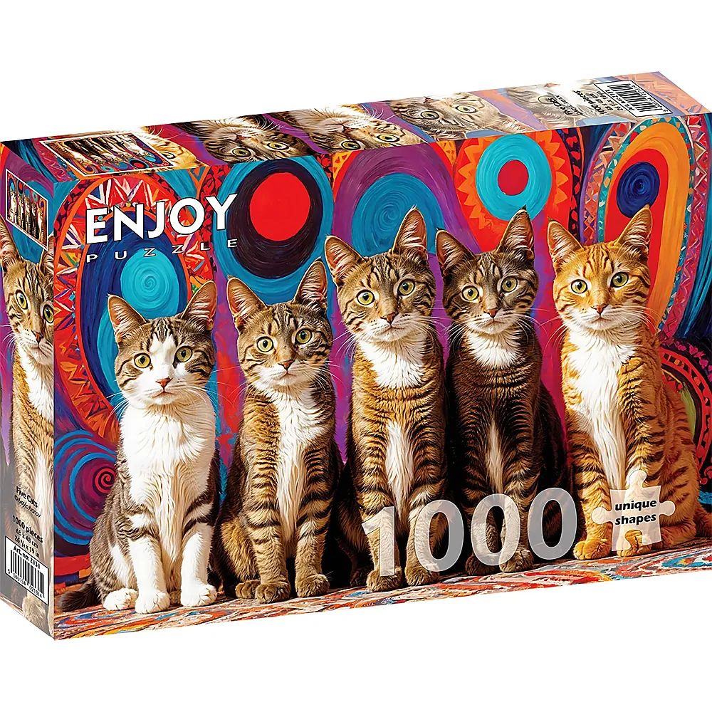 Enjoy Puzzle F�nf Katzen - 1000 Teile