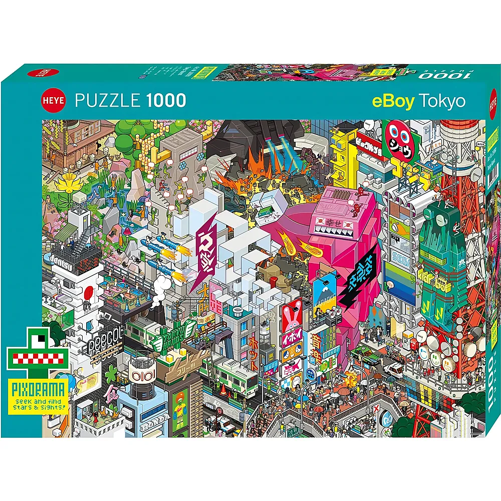Heye Puzzle Pixorama Tokyo Quest 1000Teile | Puzzle 1000 Teile