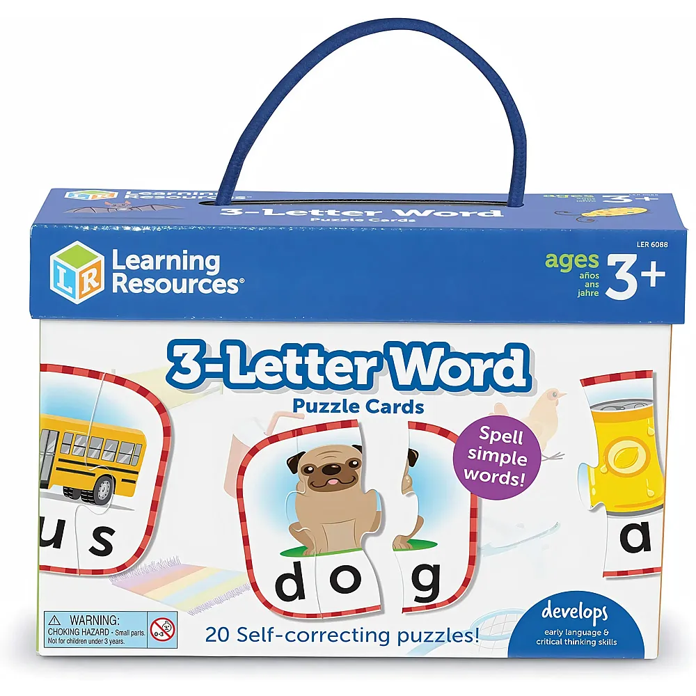 Learning Resources Puzzlekarten mit 3-Buchstaben-W�rtern
