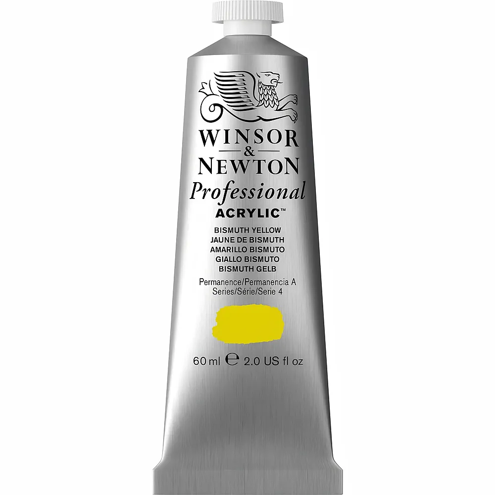 Winsor & Newton W&n Prof. Acrylfarbe 60ml Tube Bismuth Gelb - Marques