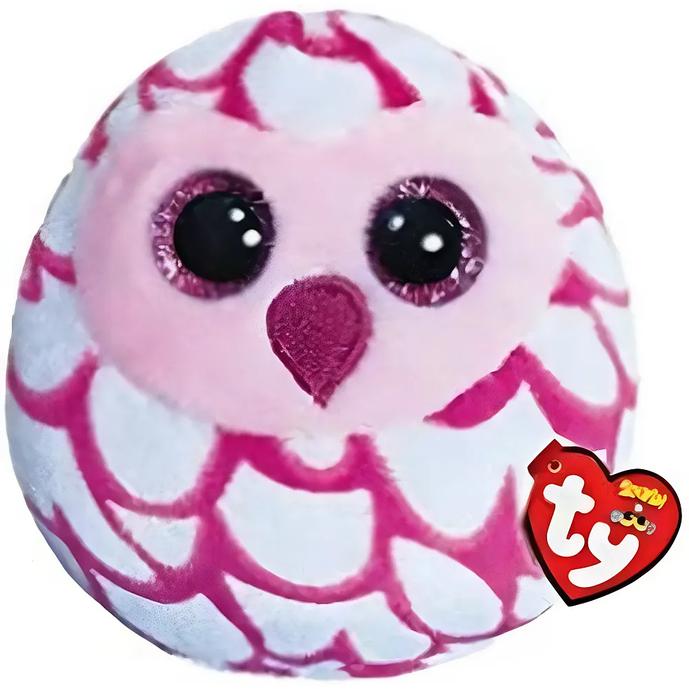 meinspielzeug - Ty Beanie Babies Pinky die Eule - 8 cm | V�gel Pl�sch