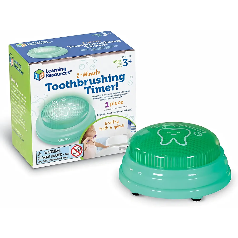Learning Resources Kindgerechter Zahnputz-Timer f�r 2 Minuten, ab 3 Jahren