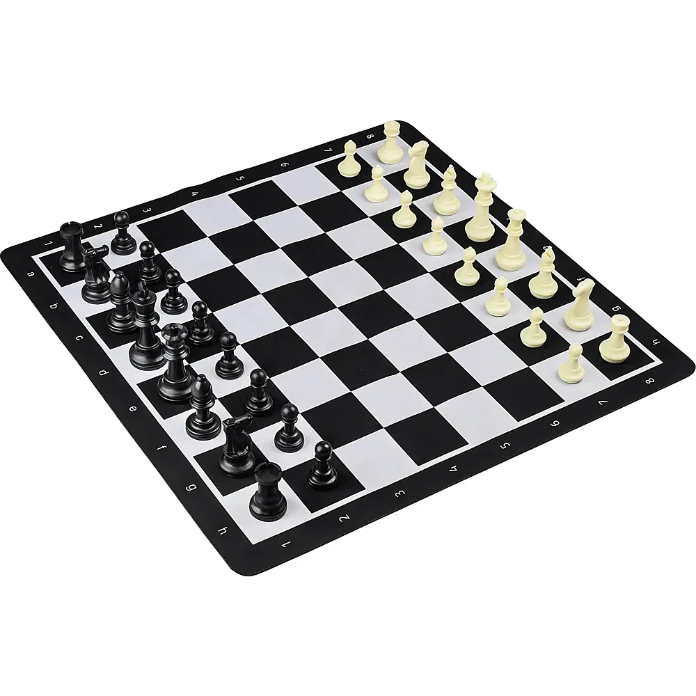 Philos Jeu d'�checs enroulable, cases 55 mm, avec pi�ces en plastique et sac de transport