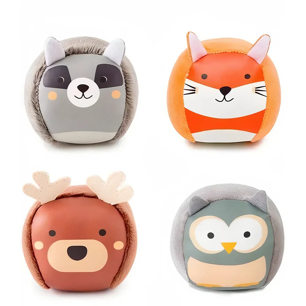 Little Big Friends Dooballs - Set OF 4 Plush Balls - Wald