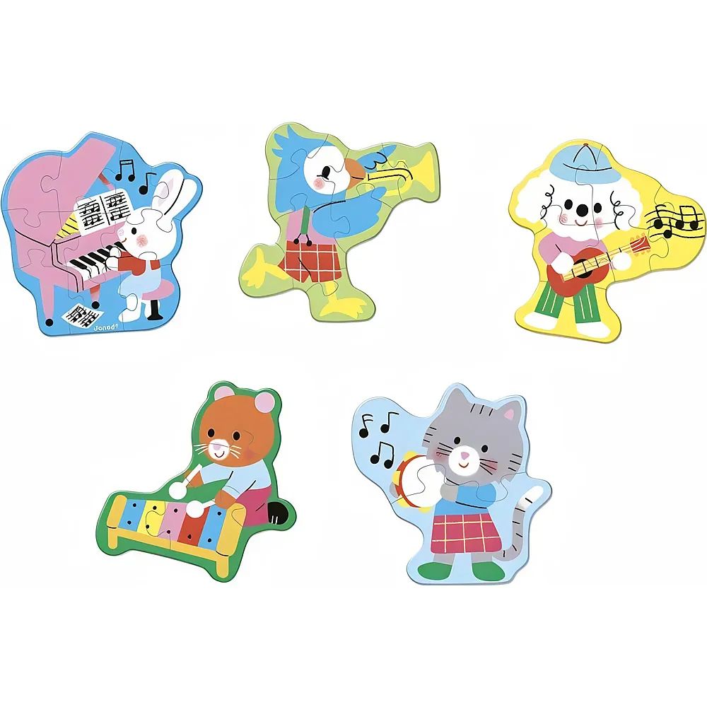 Janod 5 progressive Musik Puzzles