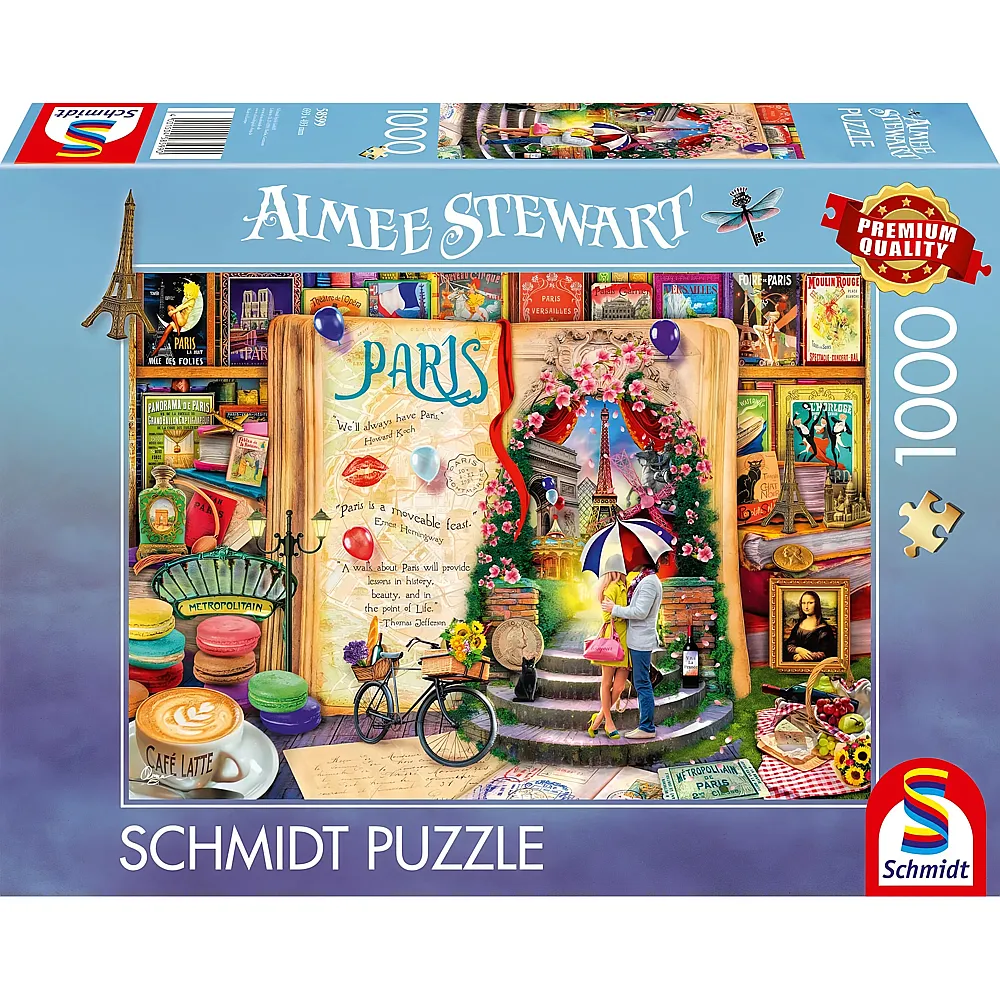 Schmidt Puzzle Aimee Stewart Souvenir, Erinnerungen an Paris 1000Teile