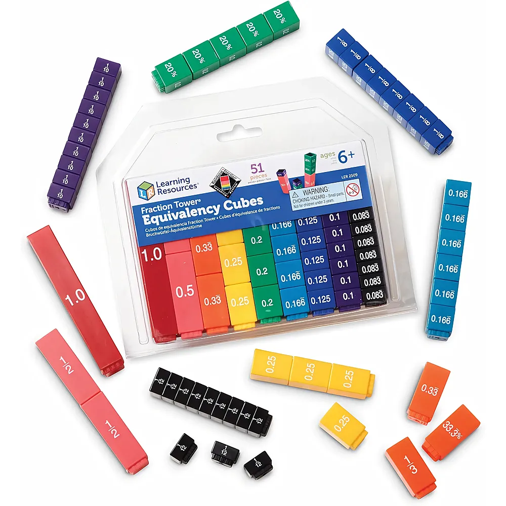 Learning Resources Bruchw�rfel-T�rme - 51 Teile