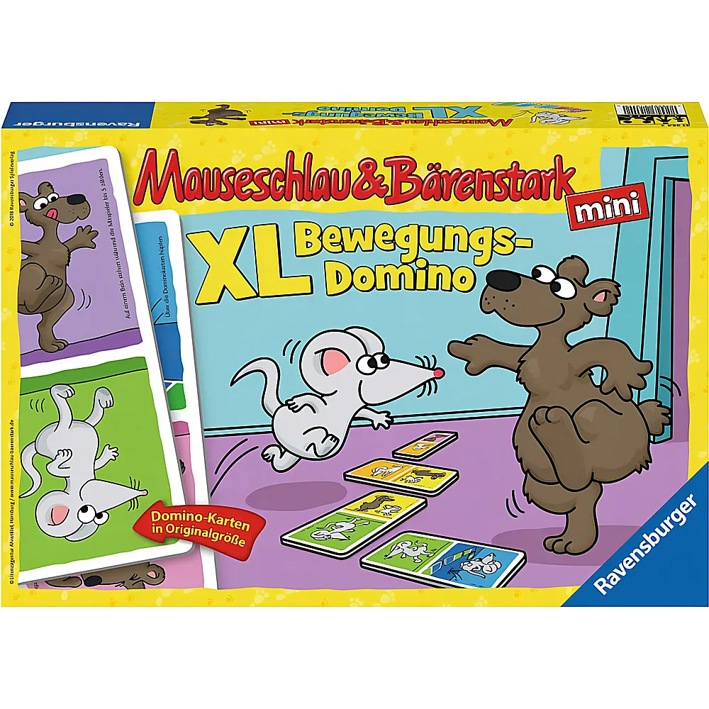 Ravensburger Museschlau & Brenstark Bewegungs-Domino XL