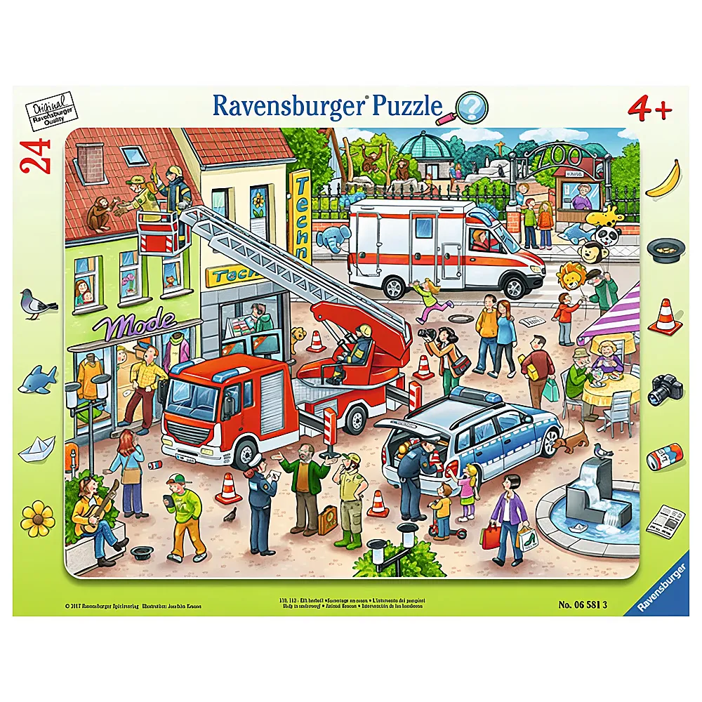 Ravensburger Puzzle 110, 112 - Eilt herbei 24Teile | Rahmenpuzzle