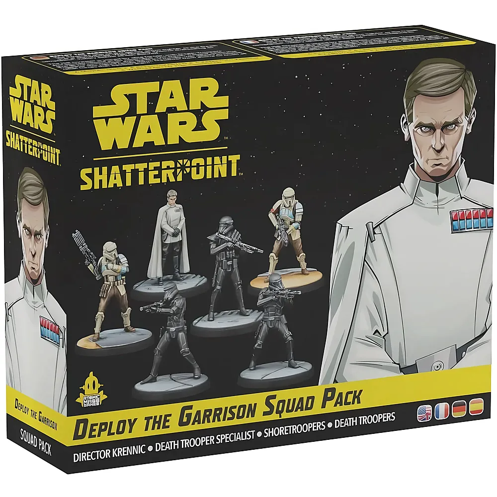 Atomic Mass Games Star Wars: Shatterpoint  Deploy The Garrison Mobilisiert die Garnison, Squad-Erweiterung, Tabletop, 2 Spieler, ab 14+ Jahren, 90-120 Minuten, Deutsch, Mehrsprachig