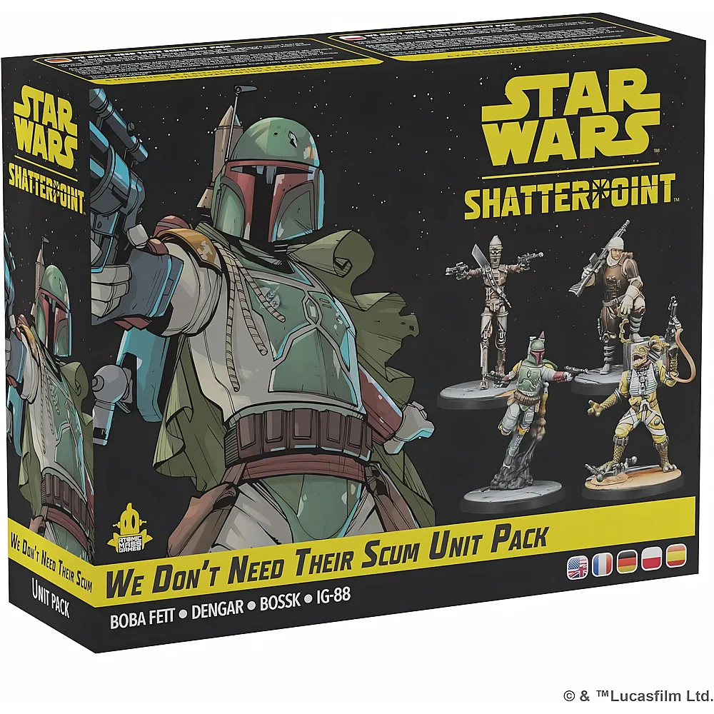 Atomic Mass Games Star Wars SW Shatterpoint WE Don�t Need Their Scum Squad Pack mult