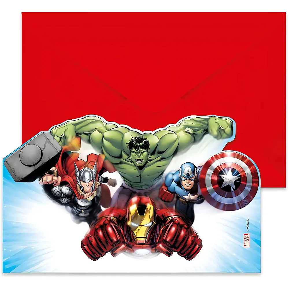 Procos Einladungen und Umschl�ge Avengers Infinity Stones - 6 Teile