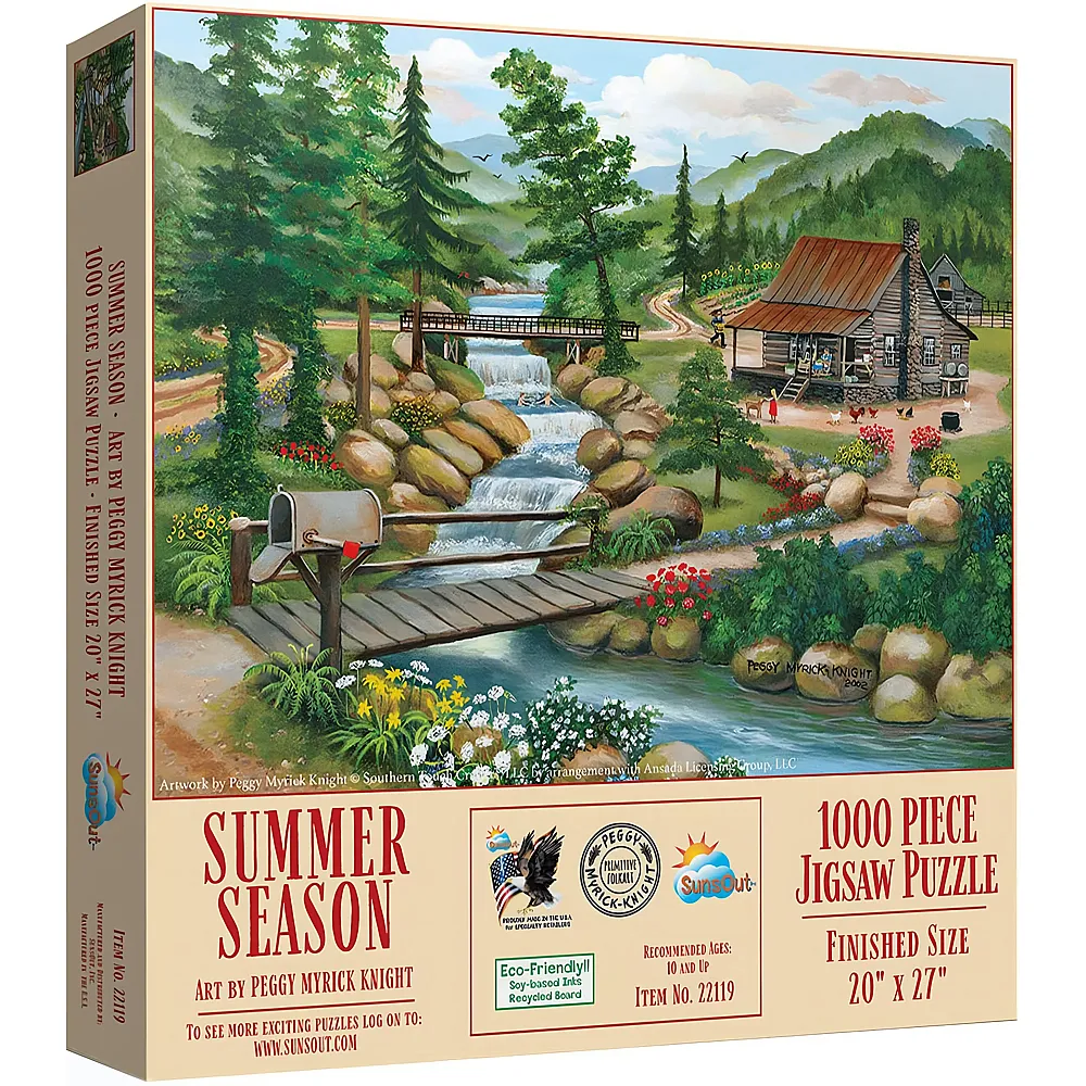SunsOut Puzzle Peggy Myrick Knight Summer Season 1000Teile