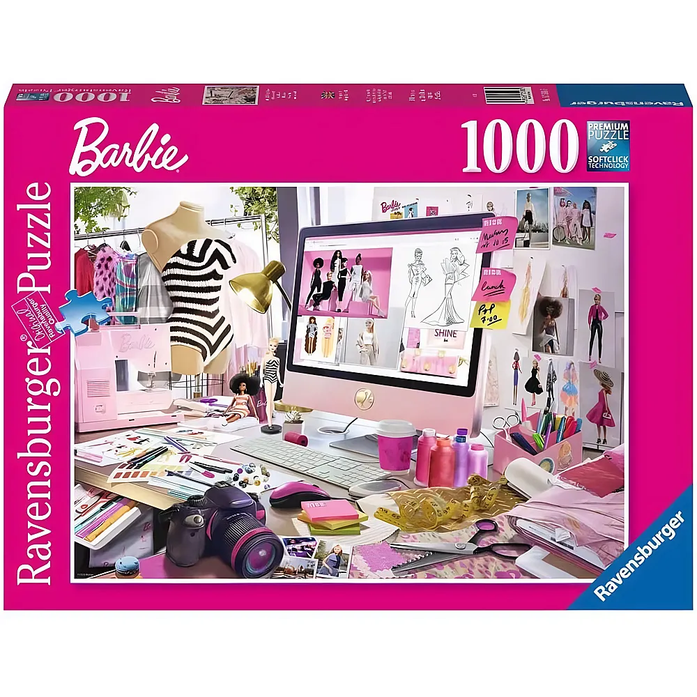 Ravensburger Puzzle Barbie, die Fashion Ikone 1000Teile