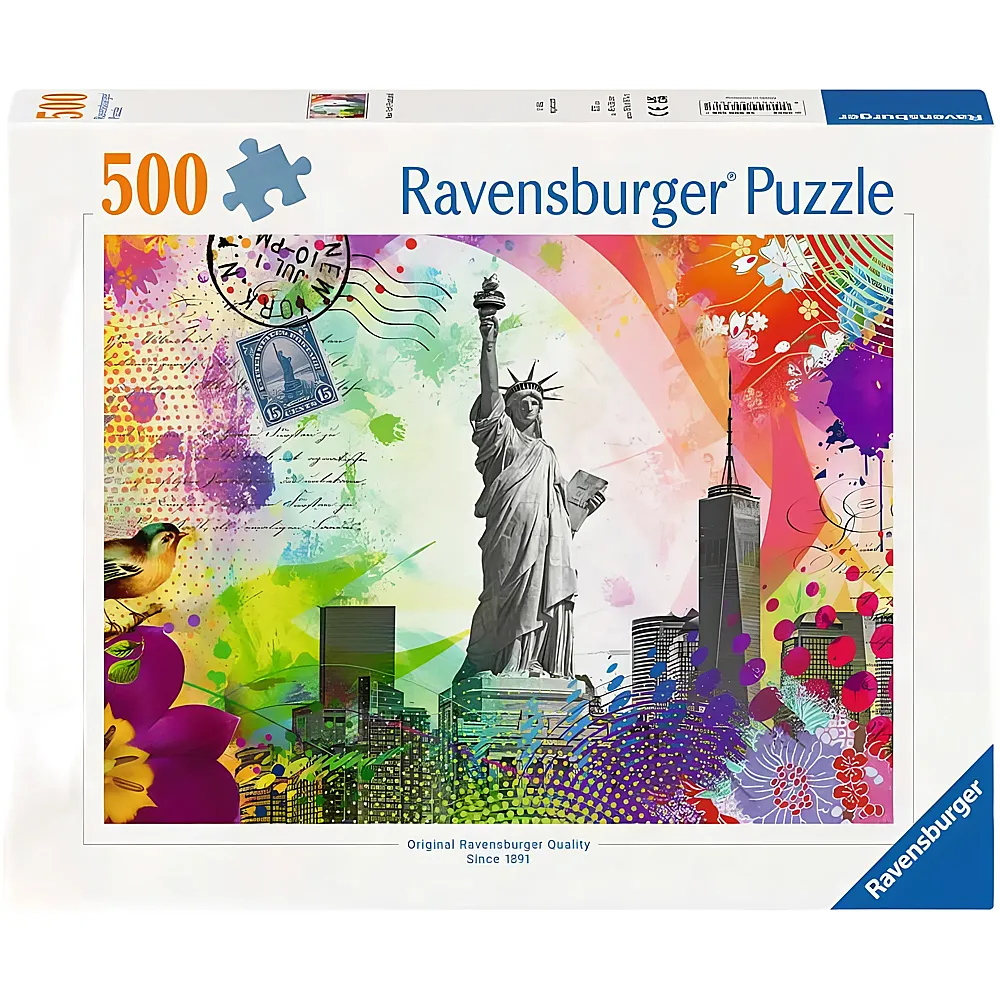 Ravensburger Puzzle Postkarte aus New York 500Teile