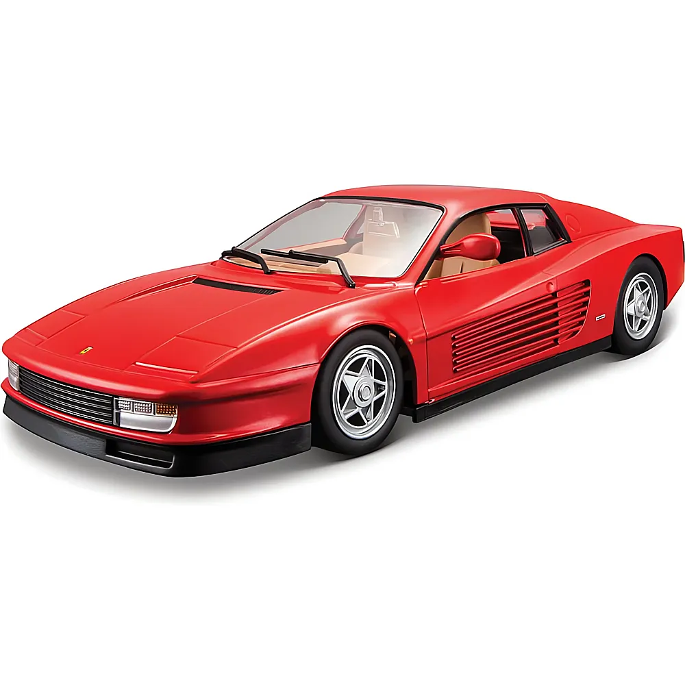 Bburago 1:24 Race & Play Ferrari Testarossa Rot | Die-Cast Modelle