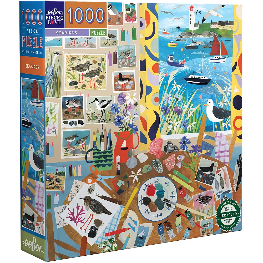 eeBoo Puzzle Seabirds - 1000 Teile