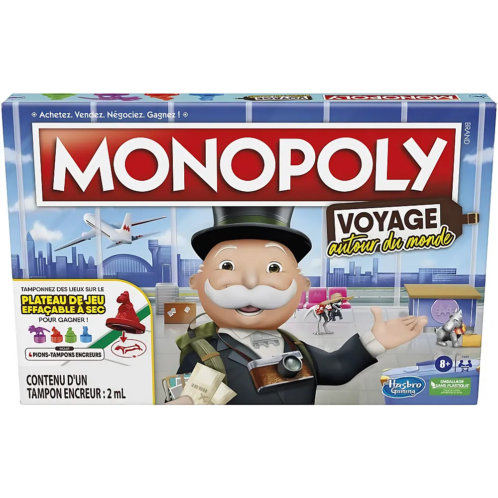 Hasbro Gaming Monopoly Voyage autour du monde FR