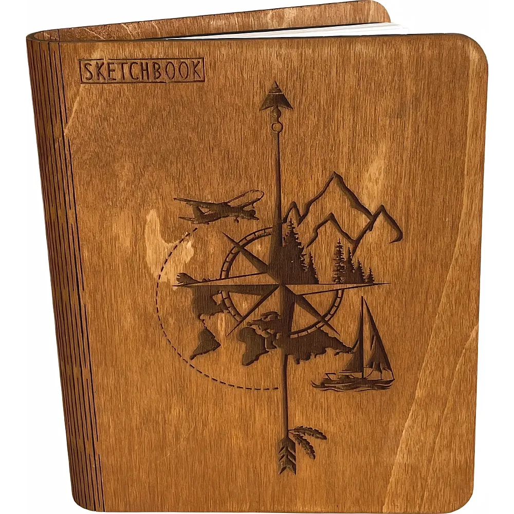 Creatif Wood Carnet Bois Voyage 100 Feuilles - Suche