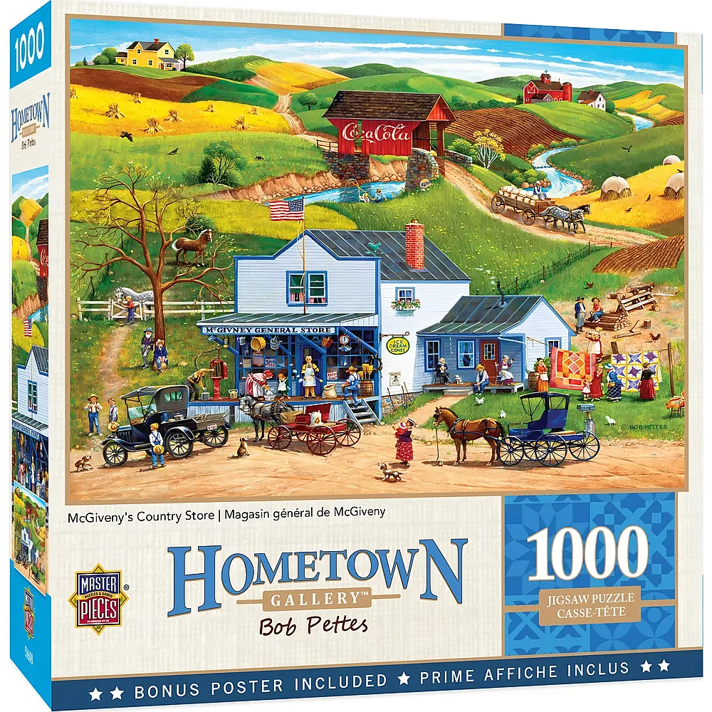 Master Pieces Puzzle Hometown McGiverny's Country Store - 1000 Teile