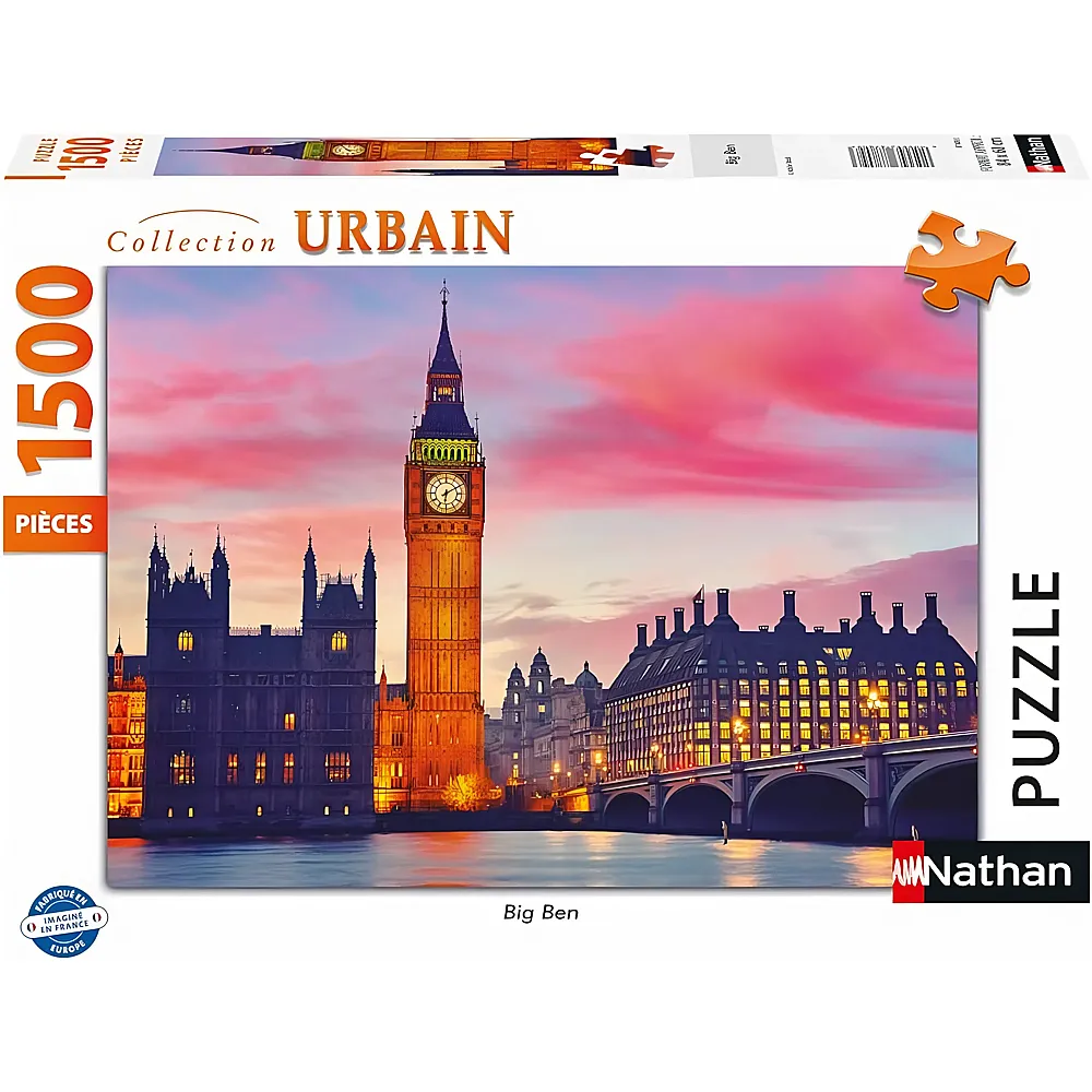 Nathan Puzzle Collection Urbain Big Ben - 1500 Teile