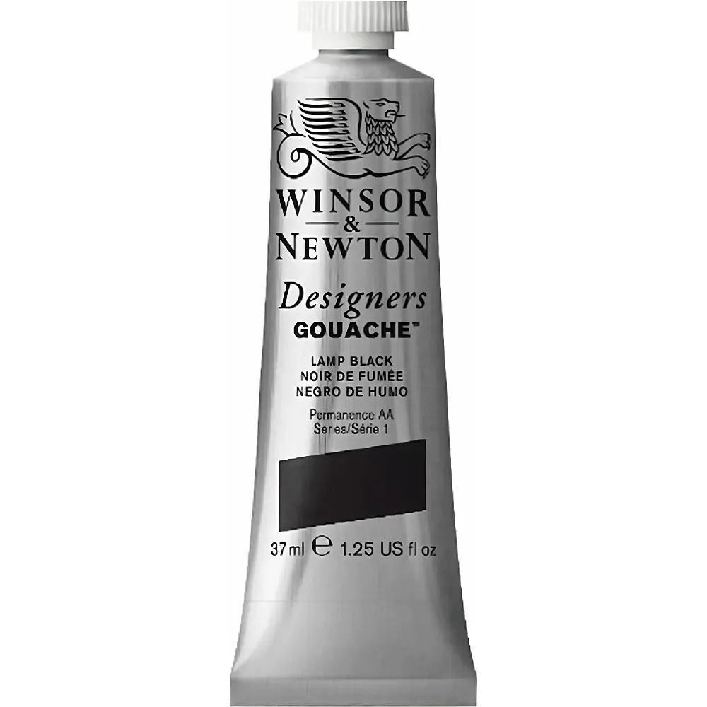 meinspielzeug - Winsor & Newton W&n Designers Gouache 37 ML Lampenschwarz