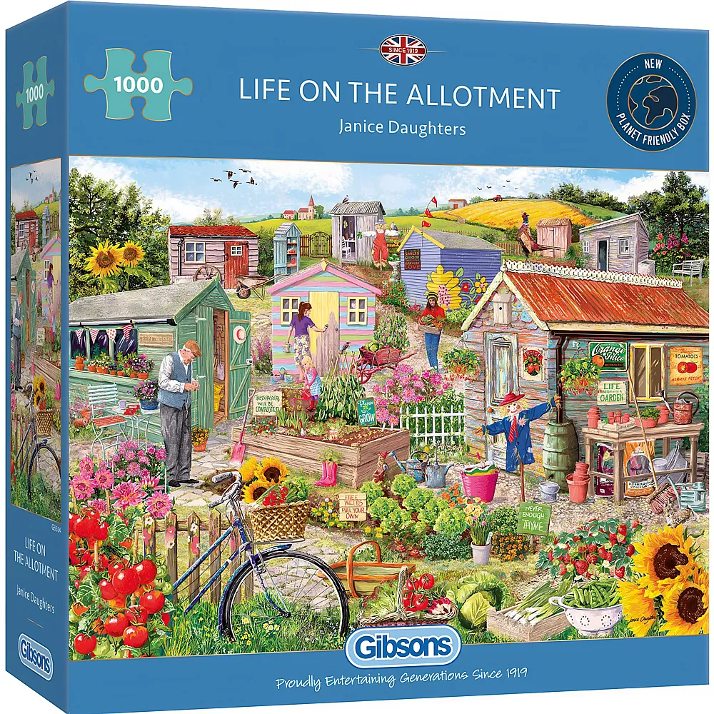Gibsons Puzzle Janice Daughters Life on the Allotment - 1000 Teile