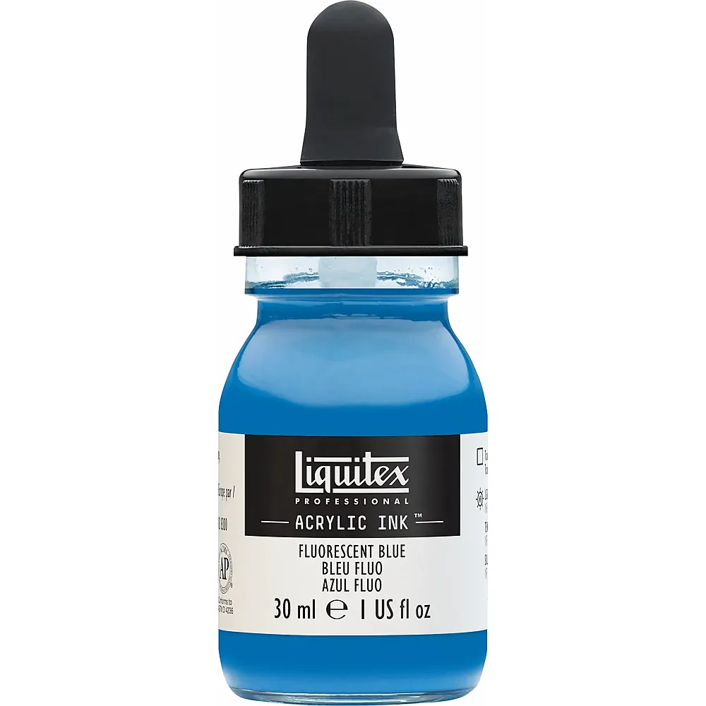 Liquitex Lqx Prof. Acrylic Ink 30ml Flasche Fluo Blau
