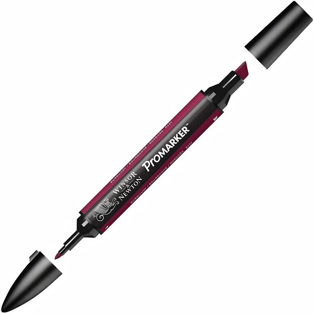 meinspielzeug - Winsor & Newton Promarker mit 2 Spitzen Burgunder | Farbe & Kreide