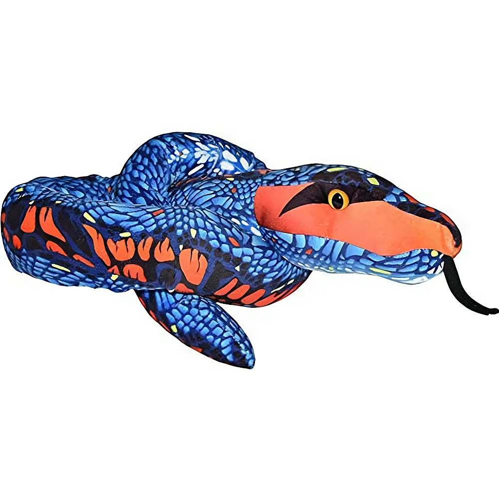 Wild Republic Snake Schlange Blau Orange 137cm | Wildtiere Plsch