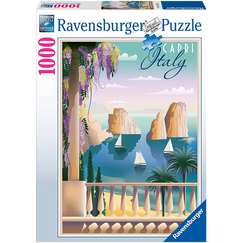 Ravensburger Puzzle Postkarte Capri 1000Teile