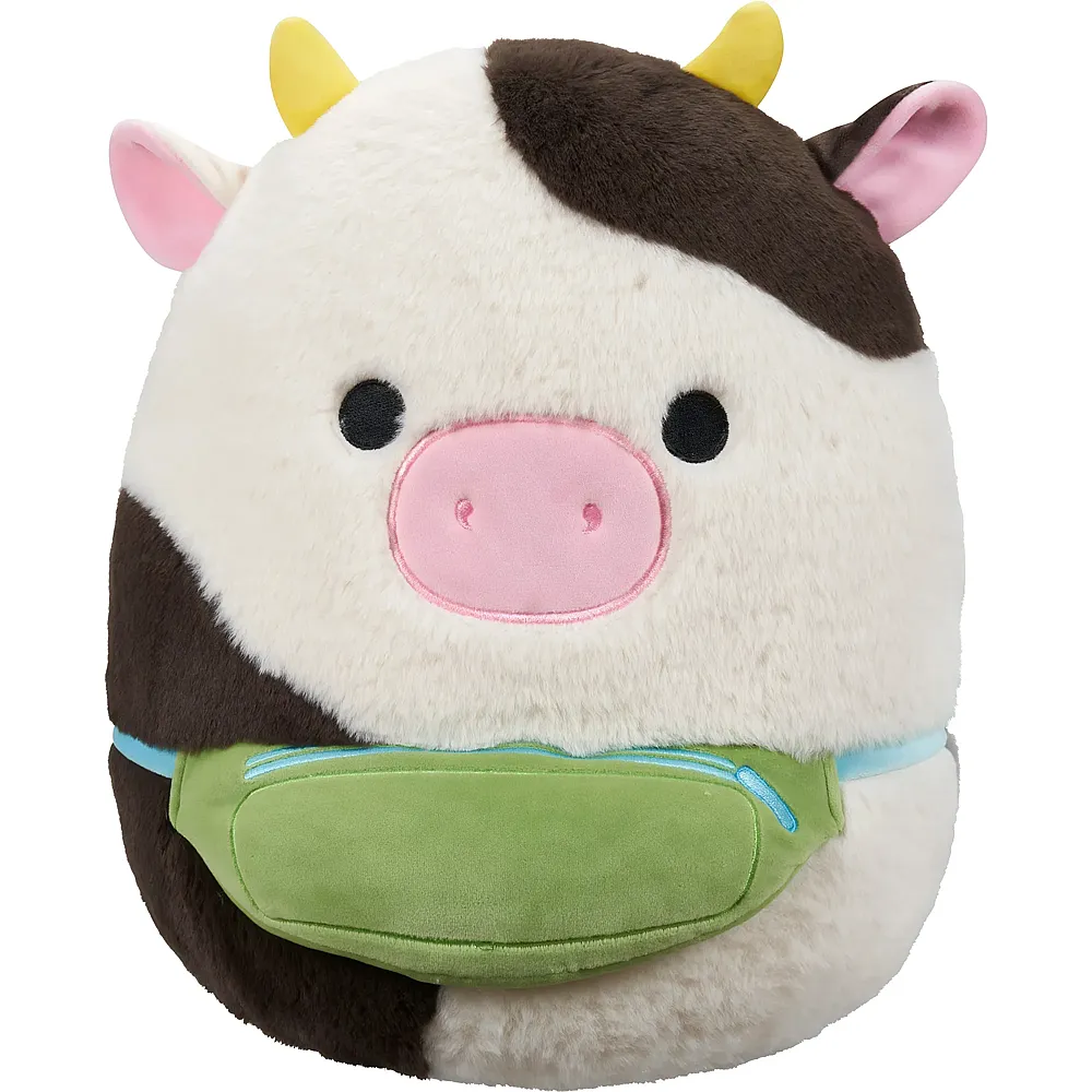 Squishmallows Pl�sch Connor die Kuh mit Bauchtasche - 30 cm