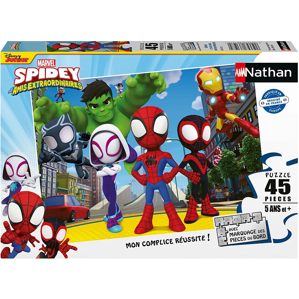 Nathan Puzzle Disney Junior Spidey and His Amazing Friends - 45 Teile