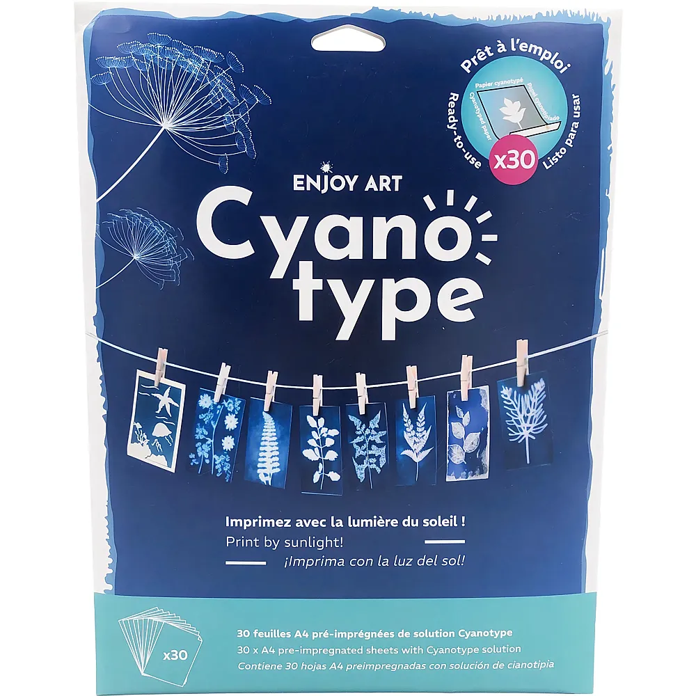 OZ International Enjoy Art 30 Feuilles Cyanotype A4