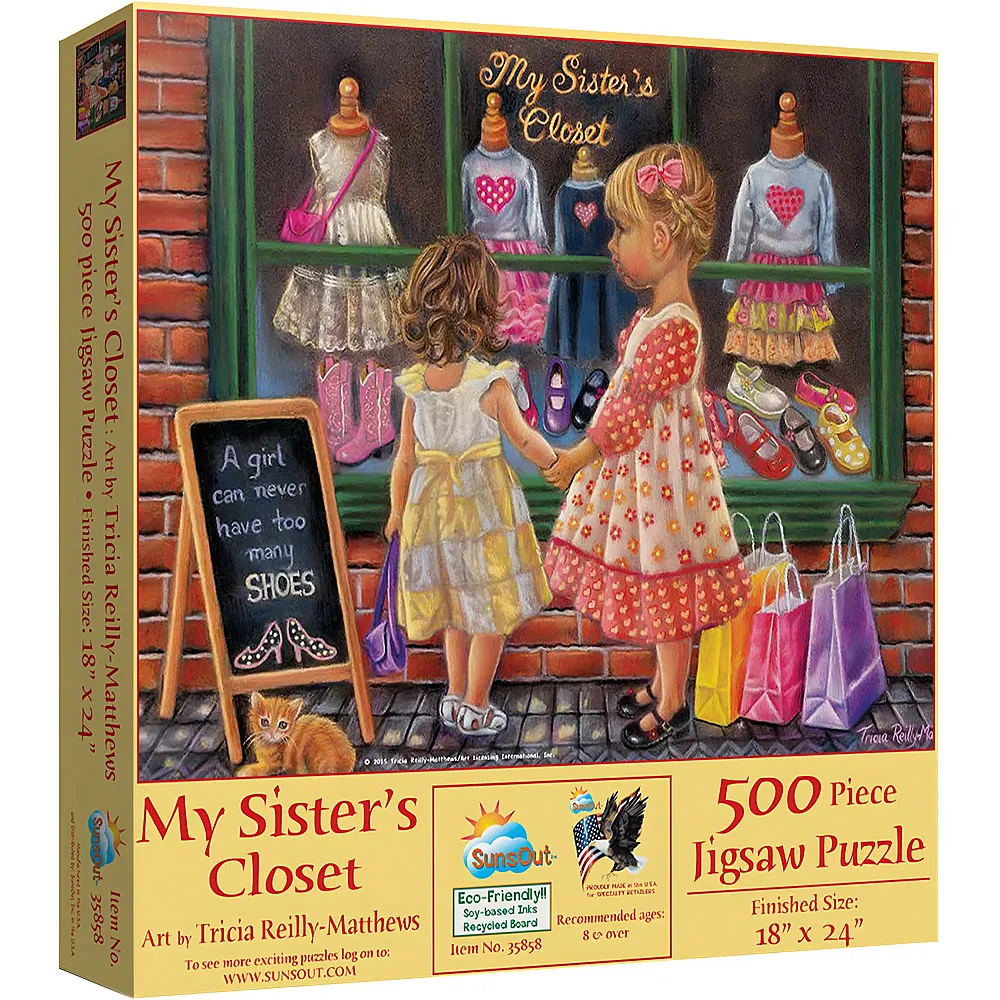 SunsOut Puzzle Tricia Reilly-Matthews My Sister's Closet - 500 Teile