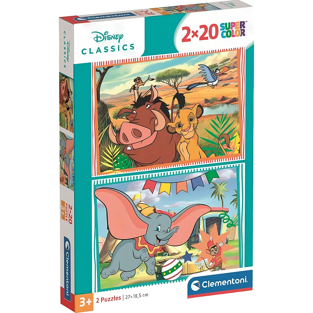 Clementoni 2 Puzzles - Disney Classic
