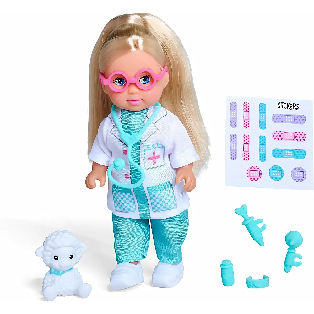 Simba Evi Love Tier�rztin mit Pl�sch-Tier & Arztzubeh�r