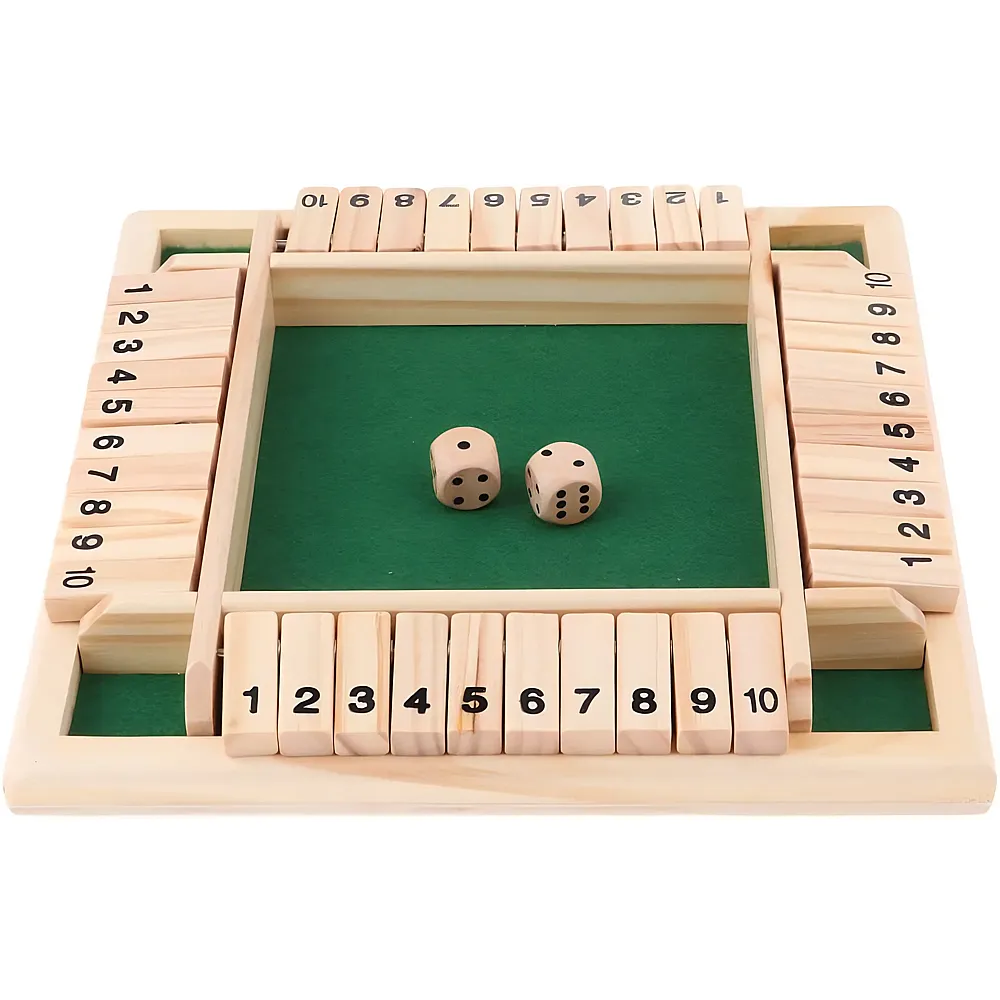 Sharplace 4-Spieler Shut The Box Spiel