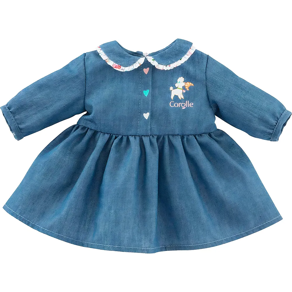meinspielzeug – Corolle Kleid Ein Wochenende in Paris Blau - 42 cm | Puppenkleider