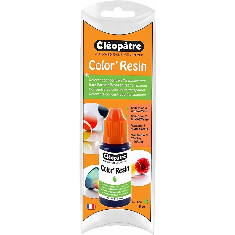 Cleopatre Color'resin � Transparente Harzfarbe 15g Grun