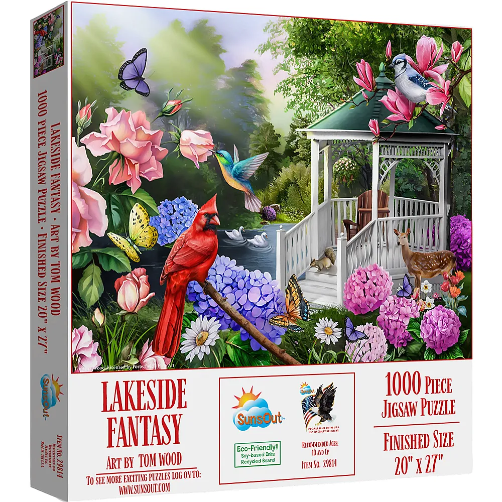 SunsOut Puzzle Tom Wood Lakeside Fantasy - 1000 Teile